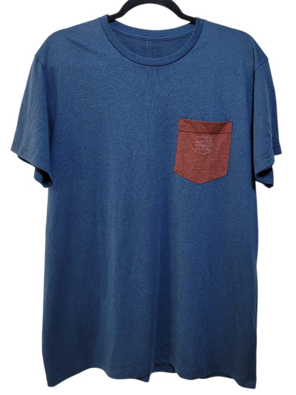 Patagonia Hybrid Pocket Tee Shirt Mens XL Blue Rust T Shirt Gorpcore